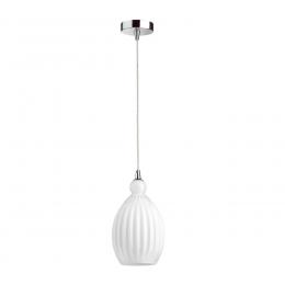 Odeon light 4775/1 PENDANT ODL21 347 белый/хром Подвес E27 60W STORZO  - 1 купить